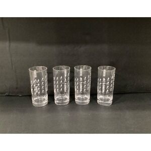 Johnnie Walker Glass Keep Walking Highball Glasses White Logo Set of 4